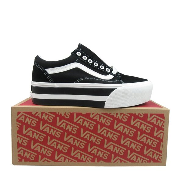 Vans Shoes - Vans Old Skool Stackform Womens Size 8 Black White Sneakers NEW